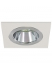 Liteline AT3XA02S-CL-FWH - 3½″ Clear Reflector with Flat White Square Trim Ring - For MR16, GU10 or HR16 Liteline AT3XA02S-CL-FWH - 3½″ Clear Reflector with Flat White Square Trim Ring - For MR16, GU10 or HR16